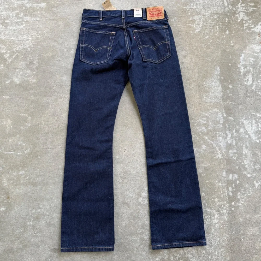 Levis 517 Retro Bootcut Jeans Mens 30x32 Dark Slim Fit 100% Cotton Rugged Denim